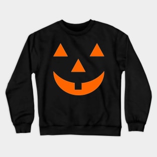 Jack O Lantern Halloween Pumpkin Face Mask Smiley Crewneck Sweatshirt